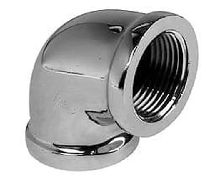 Merit Brass Chrome Finish Red Brass Pipe Fitting, 1 in Size, FNPT x FNPT Ends, Class 125 C101-16, All Seasons Plumbing Valve Part