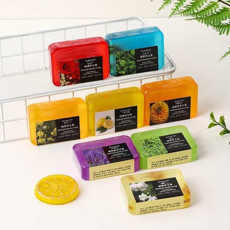 Natural Handmade Plant Soap Essential Oil Cleansing Bar For Face Body Bath Washing Mild Moisturizing Gentle Skin Care For Daily Home Use