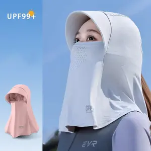 Sun Protection Face Mask Neck Gaiter Hat, Sunscreen Hat, UV Protection Breathable Quick Dry Cap for Cycling Golf Hiking Fishing