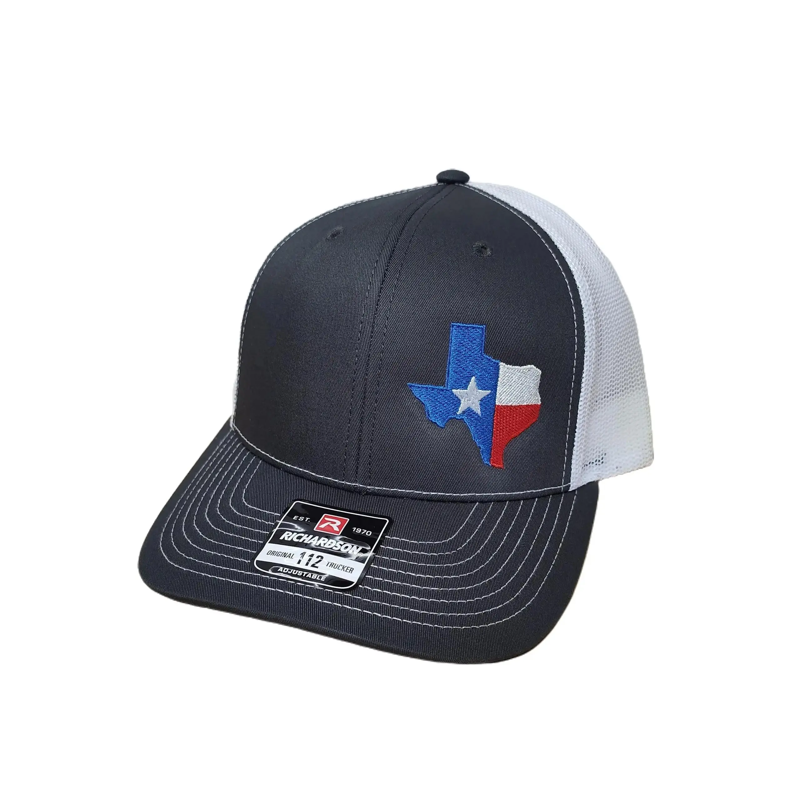 Texas Flag State Outline Embroidered Hat | Adjustable Snapback Cap