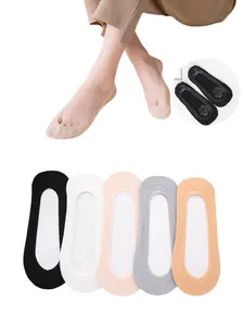 Women's Boat Socks, Anti-Slip Non-Skid, Summer Lightweight Thin Breathable Comfort, Perfect for Low-Cut Shoes, Pack of 5 Pairs