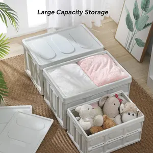 MIAOLI Large-Capacity Foldable Car Trunk Storage Box for Home Use, Outdoor Camping Storage Container, Household Storage Box with Waterproof and Anti-Corrosion Properties