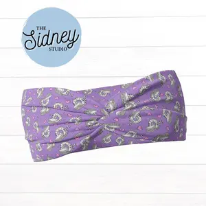 The Sidney Studio CAT (CT) Scan Radiology Wide Twist Headband for Women Soft Double Brushed Polyester Stylish Practical Hair Accessories