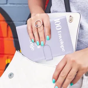 Christmas gift CAGIE 100 Envelopes Money Saving Challenge Budget Planner Cash Saving Binder