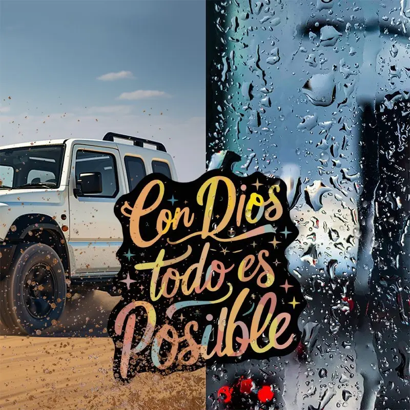Inspirational Hope Faith Scripture Stickers, Spanish Bible Scripture Flower Stickers, Suitable for Cars, Laptops, Motorcycles, Water Bottles, Notebooks, Automobile Decals