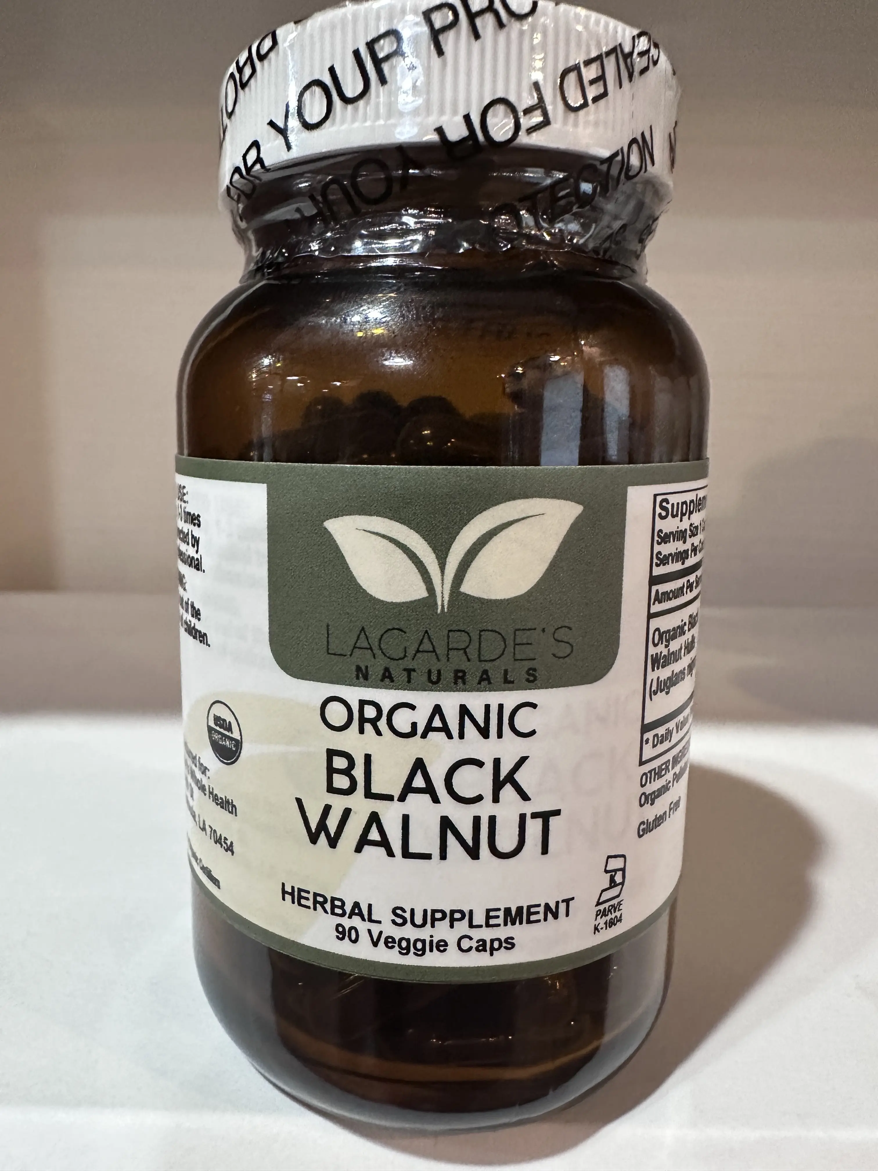 Lagarde's Naturals Organic Black Walnut 90 Veggie Caps