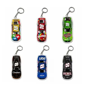 Kyle Busch Nascar Acrylic Keychain, Racing Double-Sided Print Keychain, Memorial Gift, Gift For Fans