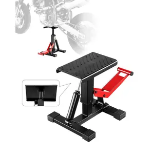 VEVOR Dirt Bike Lift Stand, Motorcycle Jack Lift Stand 1200lbs Capacity and Hydraulic Lift Operation, Hoist Table Adjustable Height 9.8-18.3 for Dirtbike Repair, Maintenance, Dirt Bike Accessories