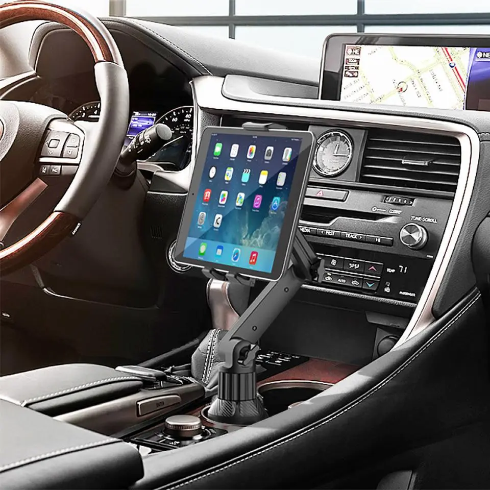 Universal 360 car Cup Holder Tablet Automobile Mount Cradle for Apple IPad Pro