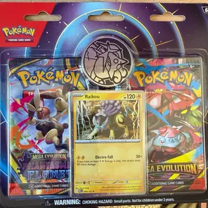 Pokemon TCG Mega Evolution & Phantasmal Flames Game Card - Raikou
