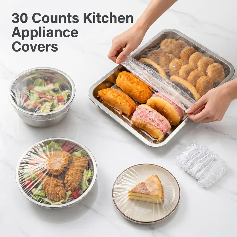 30 Counts Kitchen Appliance Covers, Thickened Disposable Appliance Cover, Appliance Covers for Air Fryer, Oven, Pressure Cooker, Toaster Instant Pot
