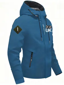 Men/women Outdoor Fleece Jacket, Windproof Waterproof Hooded Design, Multiple Pockets, Spring Fall Winter Commute Hiking Versatile Outerwear, Outdoor Clothing