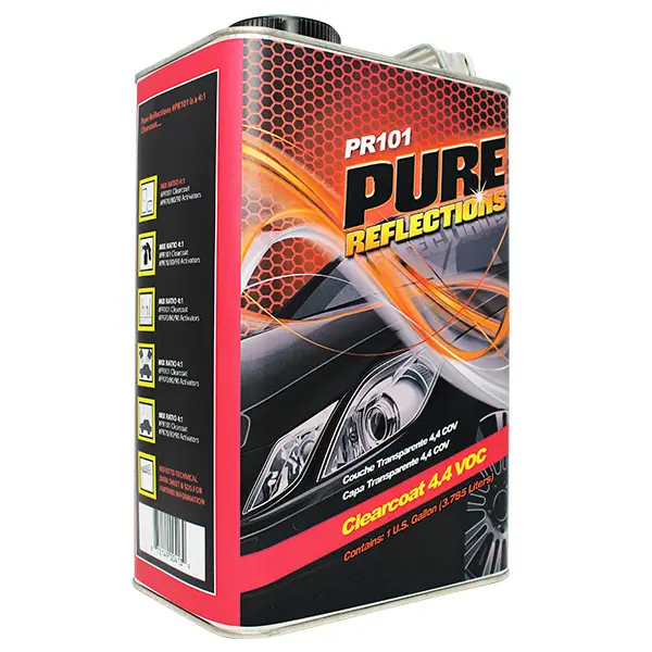 Pure Reflections PUR-PR101-01 4.4 VOC National Rule Clearcoat - High-Quality Output, Dependable Choice for Home Use, Boosts Efficiency