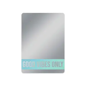 Good Vibes Only Magnetic Mirror / 5" x 7" Shatterproof Acrylic  School Locker Accessory / Teen Girl Decor Gift / Made in The USA