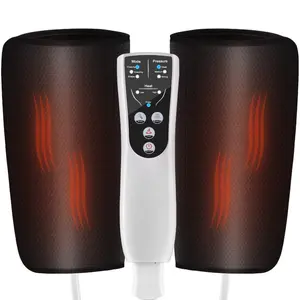 VEVOR Leg Massager with Heat, Air Compression Calf Massager with 3 Modes 3 Intensities, 2 Heating Levels, Calf Wraps Massager with Handheld Controller for Leg Circulation and Swelling Pain Relief