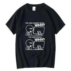 Programmer Life Funny Tee The Code Doesn’t Work Why The Code Works Why Great Gift for Software Devs, Coders, and Tech Friends