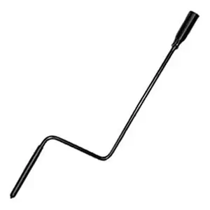 212 MAIN Steel Slotted Handle - 12 in. Replacement Handle for Tent Trailer Stabilizer Jacks