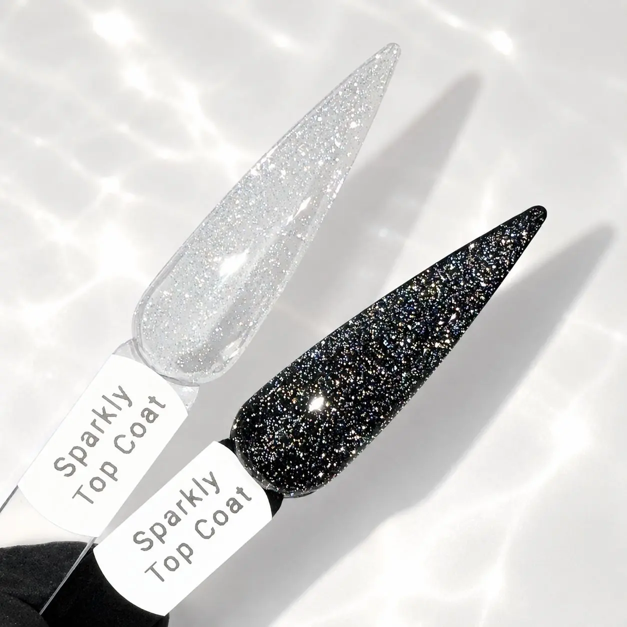 Rosa Nail Supply Sparkly Nail Polish Top Coat - HEMA-Free, TPO-Free, Gentle UV Manicure Cosmetic