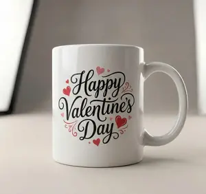 Romantic Heart Coffee Mug – Happy Valentine’s Day Gift 11oz