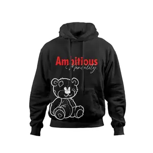 Black/Red Satin Lined Hoodie