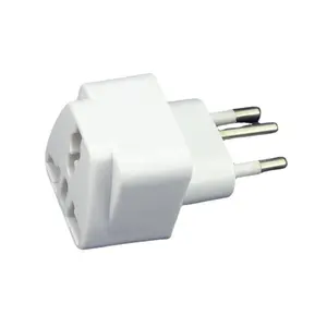 Multi-Port Adapter Swiss Travel Portable Tripod Converter Plug Black and White Converter Socket