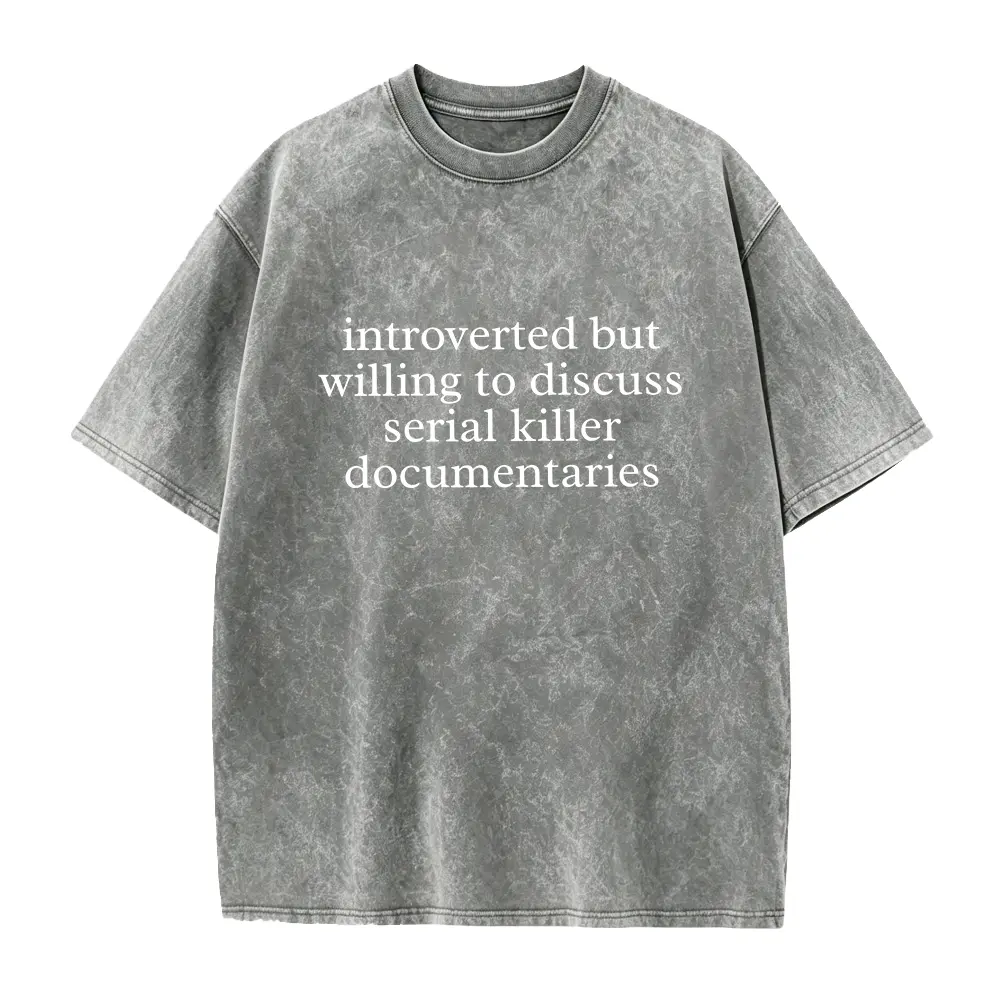 Introverted Shirt, Serial Killer Documentary Shirt, True Crime Shirt, Introvert Gift, Funny Shirt, Dark Humor Tee, Movie