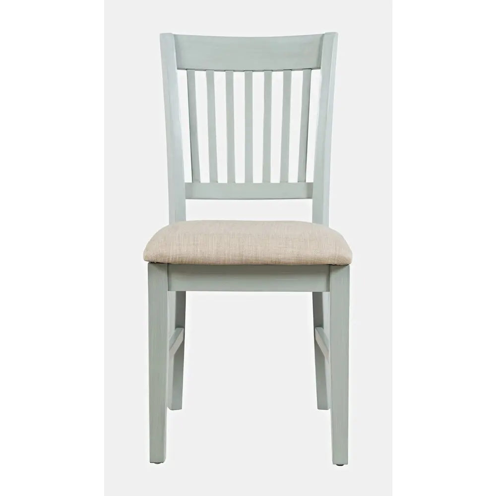 Craftsman Slat-Back Upholstered Desk Chair