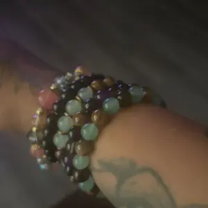 Exquisite Boho Crystal Beaded Bracelets - Obsidian, Black Tourmaline & Tiger Eye for Money Attraction, Elegant Elastic Stacking Jewelry for Party Daily Wear, Good Luck Gift for Women Men Couples, Ideal Gift for Mom's Day, Father's Day