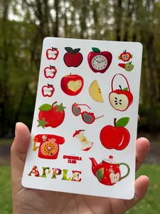 Apple Aesthetic Sticker Sheet