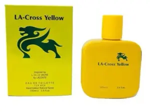 LA-Cross Yellow Cologne 3.4oz Fresh and citrusy, aromatic-fruity