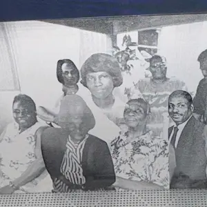 Laser Engraved Photo Card - Black and White Image of Group Portrait - Product Title Based on Provided Information