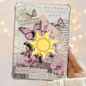 Sunburst Joyful Sun Dance Festival Pattern Magnetic Kindle Grip Book Lover Cute Kindle Accessories Phone Holder PopSocket Phone Grip Magnetic Pop Socket Phone Grip