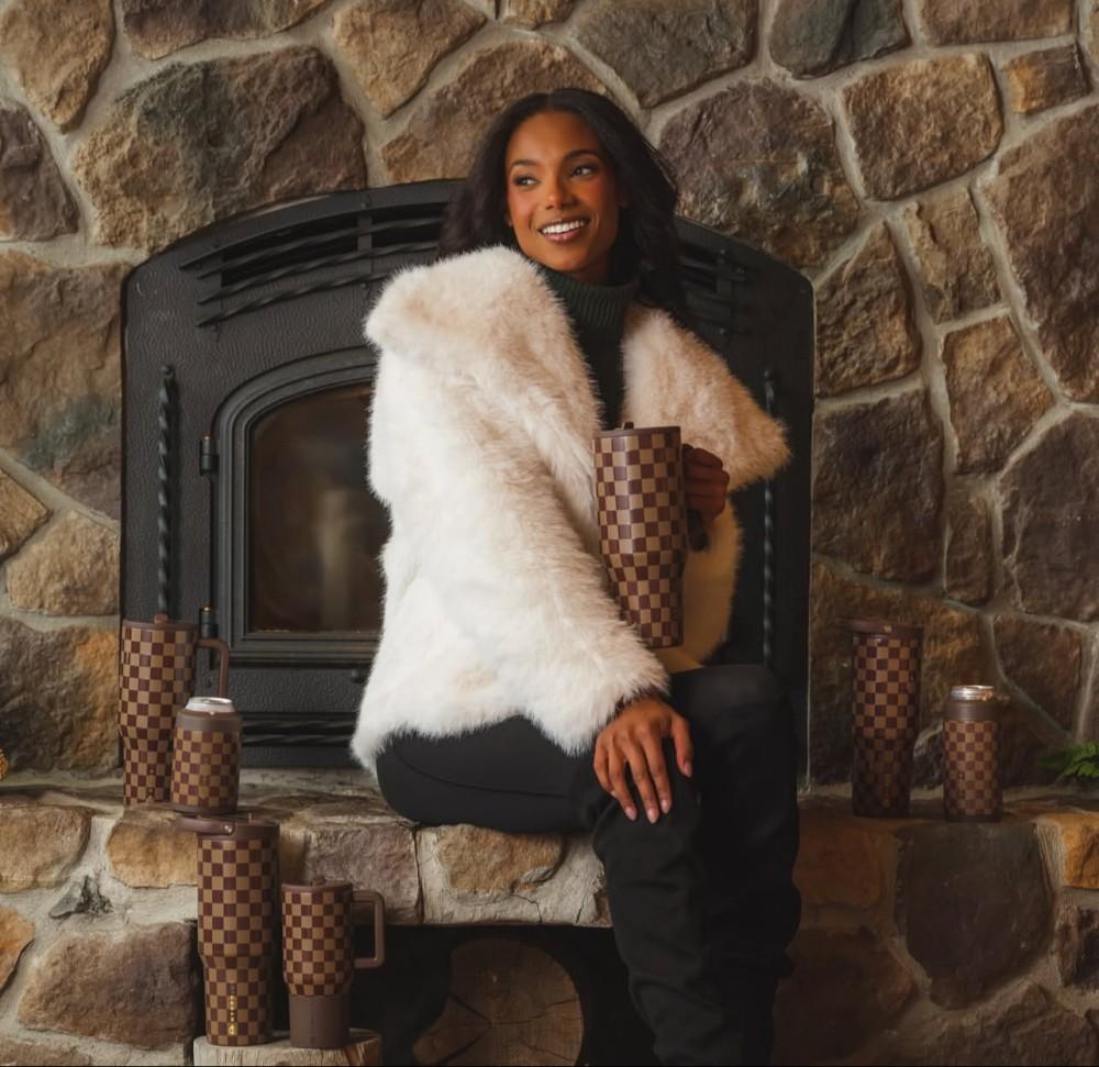 HydroJug 40oz Checkerboard Tumbler with Handle & Straw, Brown Beige Insulated Stainless Steel Cup, Leakproof, 24H Cold Retention, Car Cup Holder Friendly, BPA-Free | Aesthetic Brown Beige Insulated Cup with Handle, Leakproof Travel Mug for Car, Office HydroJug 40oz Checkerboard Tumbler with Handle & Straw, Brown Beige Insulated Stainless Steel Cup, Leakproof, 24H Cold Retention, Car Cup Holder Friendly, BPA-Free | Aesthetic Brown Beige Insulated Cup with Handle, Leakproof Travel Mug for Car, Office