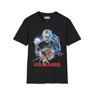 HELLRAISER T-SHIRT #304 - 403% Polyester, Machine Washable, Stylish Crewneck for Summer & Father's Day