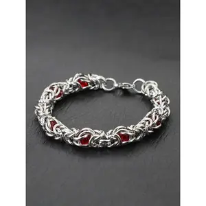 Punk Gothic Stainless Steel Thick Chain Bracelet Fashion Jewelry for Party Daily Clothing Decoration Exquisite Birthday Gift