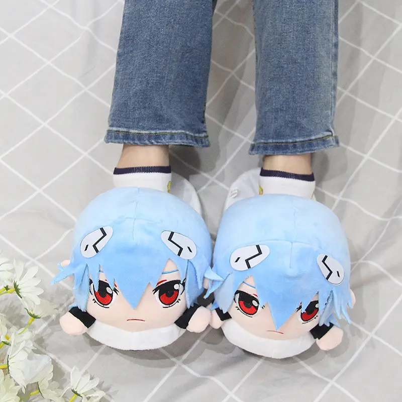 EVA Ayanami Rei Anime Animation Fashion Lovely Character Plush Warm Home Slippers Housewear & Furnishings Hobbies