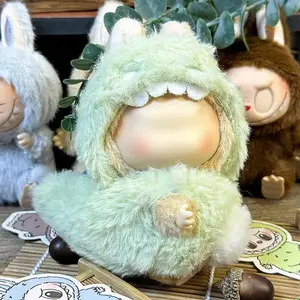 【Clothes only】Dino Plushy Doll Clothing for labubu 17cm Doll cute outfit