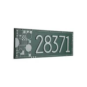 Frank Lloyd Wright Coonley Modern Personalized Address Plaque, Cast Aluminum House Numbers Sign, Outdoor Wall Mounted Address Sign, Made in USA