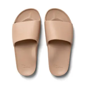 Arch Support Slides - Comfortable & Supportive Slippers for Women - Tan - Archies Footwear