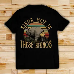 Ace Ventura Pet Detective Kinda Hot In These Rhinos Vintage Retro Movie T-shirt