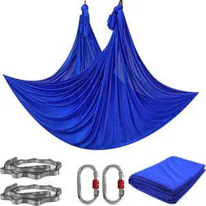 Aerial Yoga Hammock & Swing Set, Inverted Strength Training Equipment, Beginner Hardware Kit, 2.8m Width, 400kg Weight Capacity