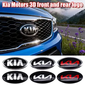 Kia Car Accessories for Kx5/hanchi Models, Front & Rear Emblem Covers Decoration Stickers, Waterproof Scratch-Resistant Exterior Parts