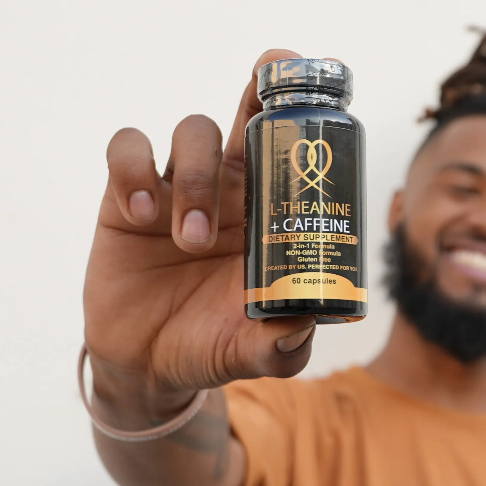 L-Theanine + Caffeine Supplement for Energy and Focus - Natural Calming Properties & Invigorating Boost for Mental Clarity and Relaxation - Healthcare
