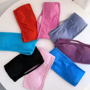 (With Logo) DFYFN Strapless Yoga Sports  with Beautiful Back Design, European and American Cross-Border Fitness Outdoor Running Shockproof Beautiful Back  Plaid Wool Blend High Waist Skirt Flag Print Hoodie bra Slim Shape Men's Moisture Wicking T-Shirt