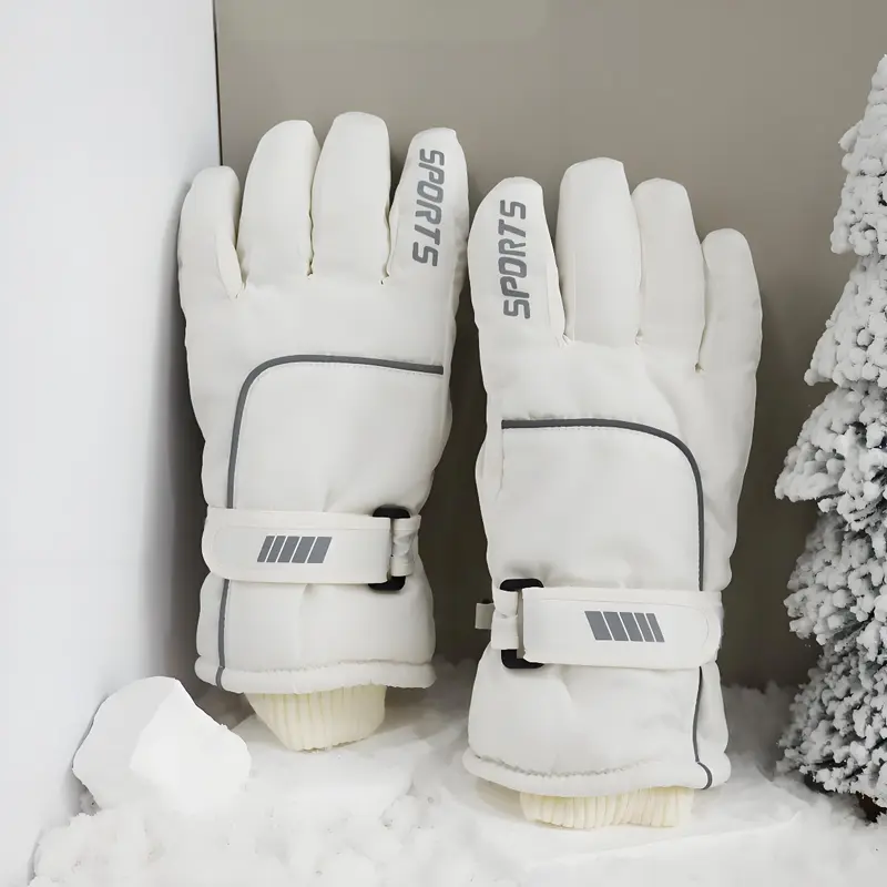 Winter Ski Gloves for Men Women Waterproof Touchscreen Gloves Thermal Cold Weather Motorcycle Riding Cycling Snowboard Outdoor Sports Windproof Anti Slip Grip Reflective