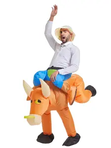 New Cowboy Inflatable Costume for Thanksgiving Christmas Parties, Adult Unisex, Performance, Fits 155cm-190cm, Festival Props, Cool Toys, Perfect Gift Ideas, Christmas Gifts, Christmas Costumes, Christmas Novelty Items, St. Nicholas Day