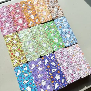 Bunny Pattern Soft Matte Double Sided Book Rating Bookmarks