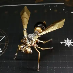 DIY Mechanical Punk Bee Model Kit, 3D Insect Puzzle Assembly Set, Creative High Difficulty Handmade Art, Perfect Gift for Boyfriend