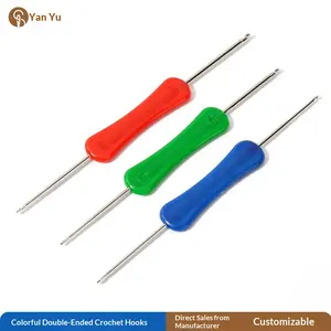 Color crochet double-headed plastic crochet wool knitting tool crochet high-quality crochet