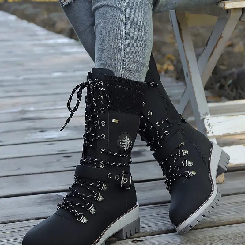 Women's High Heel Chelsea Boots, Fall Boots, Fashionable Mid-Calf Design, Comfortable PU Leather & Rubber Sole, Perfect for Casual & Formal Wear